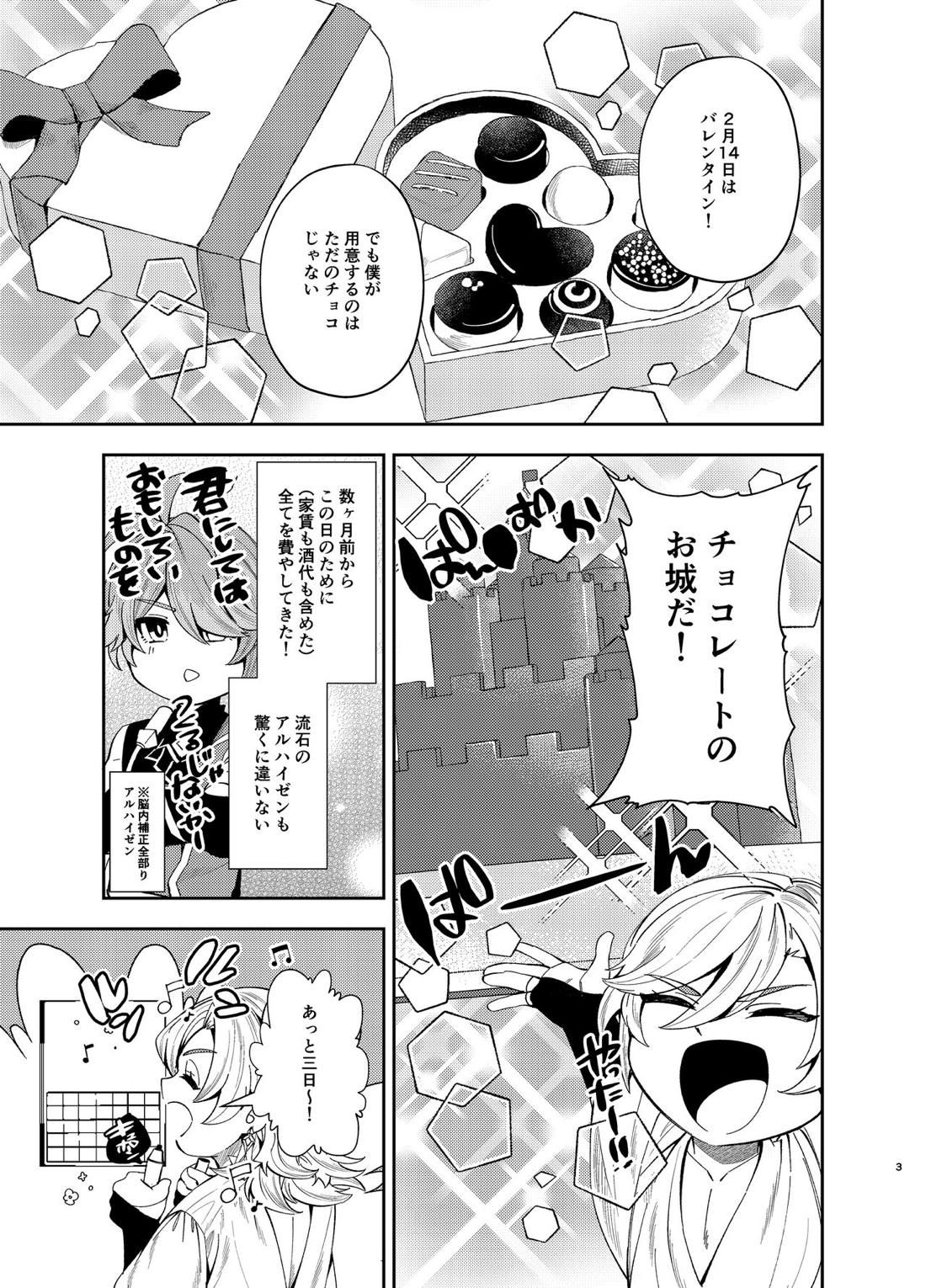 誕生日にチューする話 2ページ