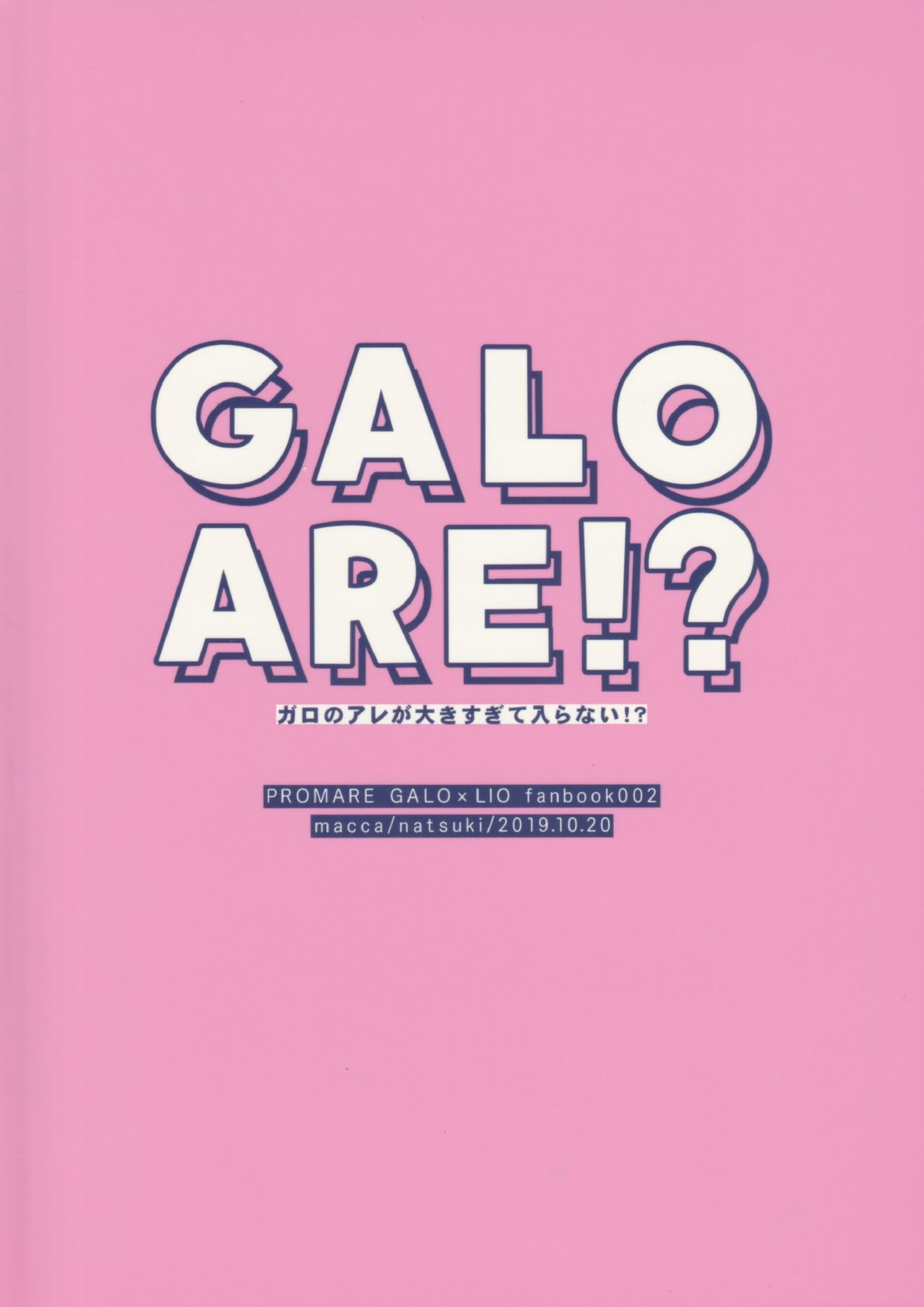 GALOARE! 20ページ