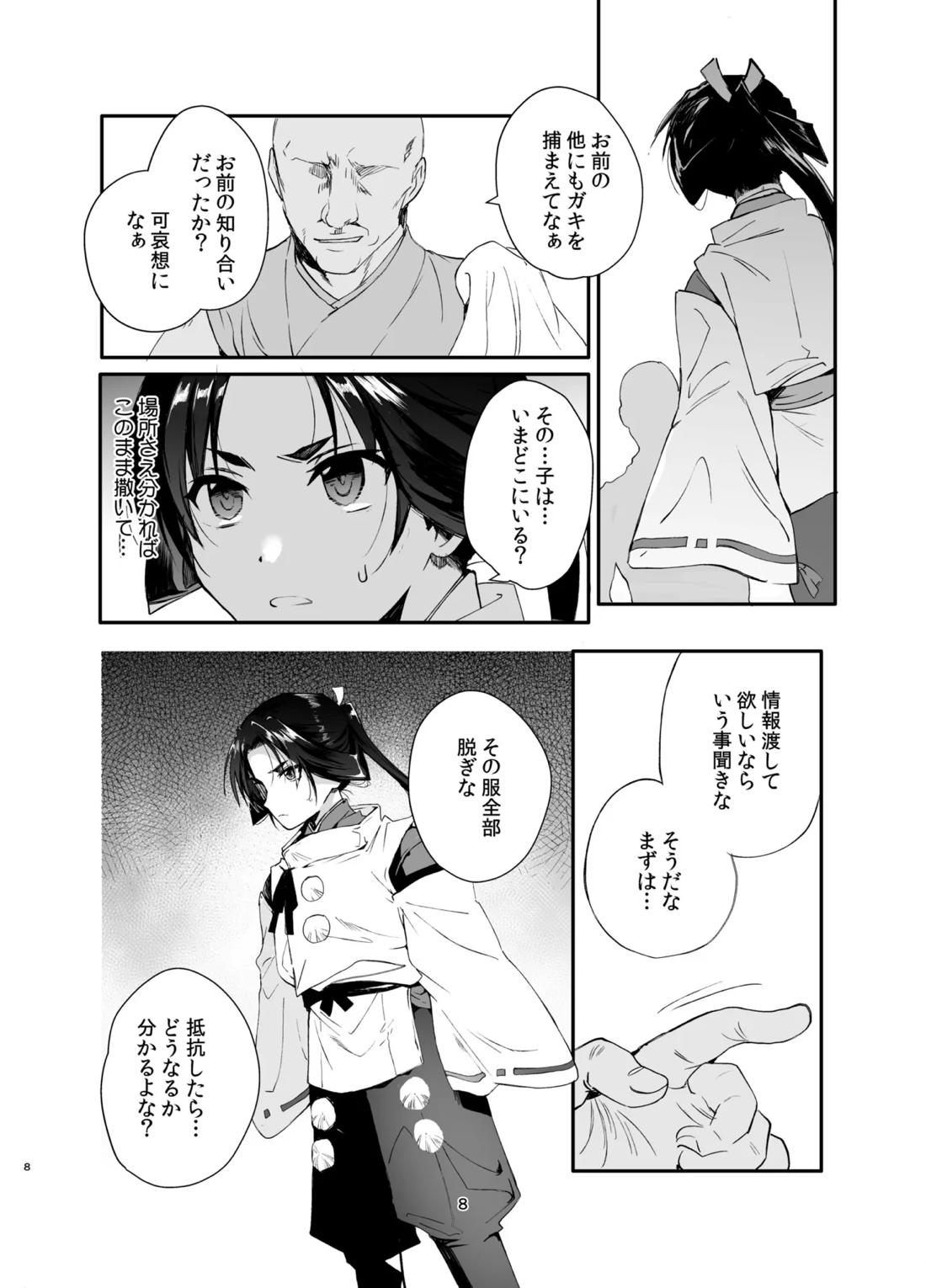 若君捕縛帳 盗賊に捕まった若君は好き放題嬲られる 8ページ