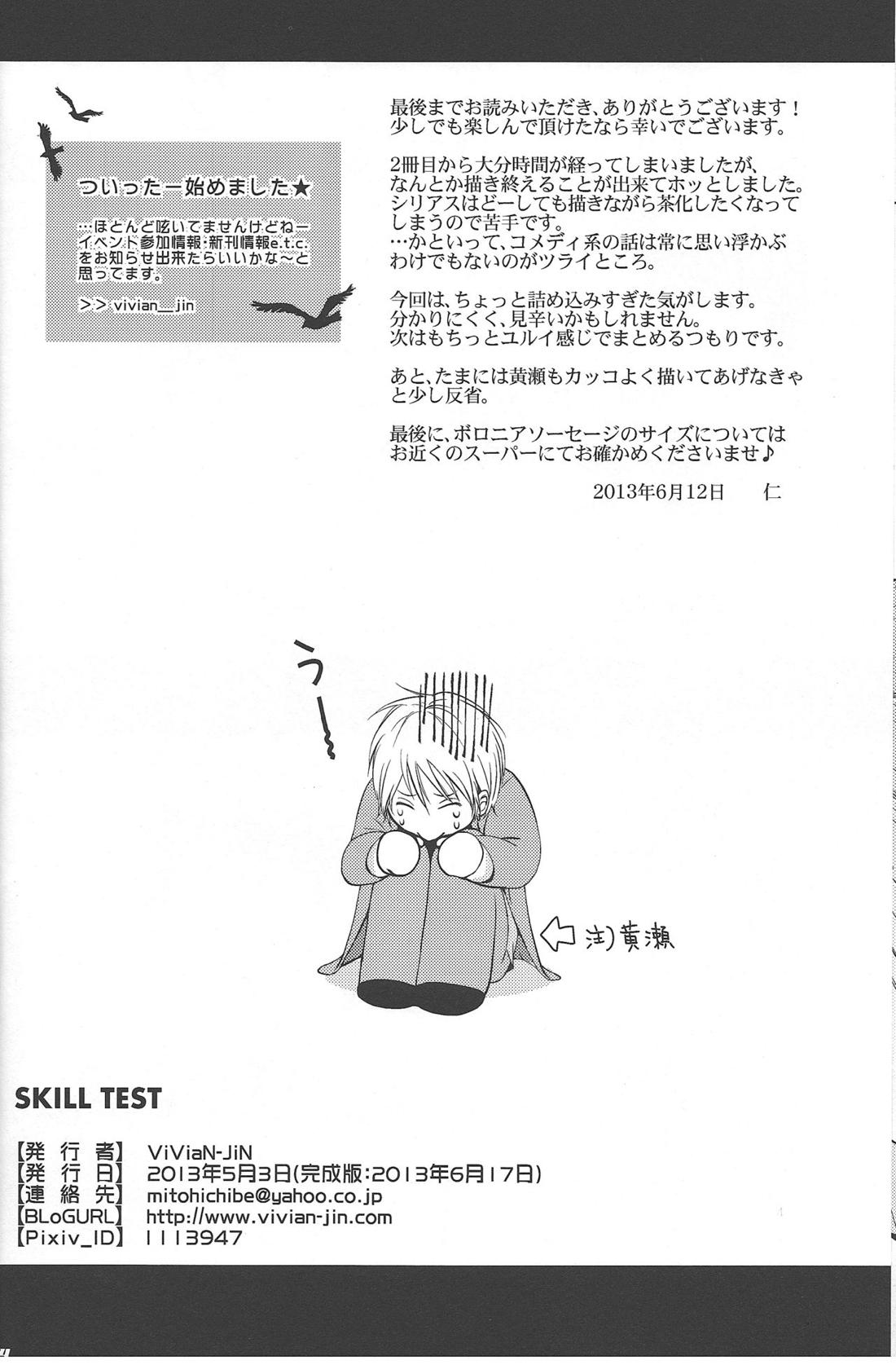 SKILL TEST 33ページ