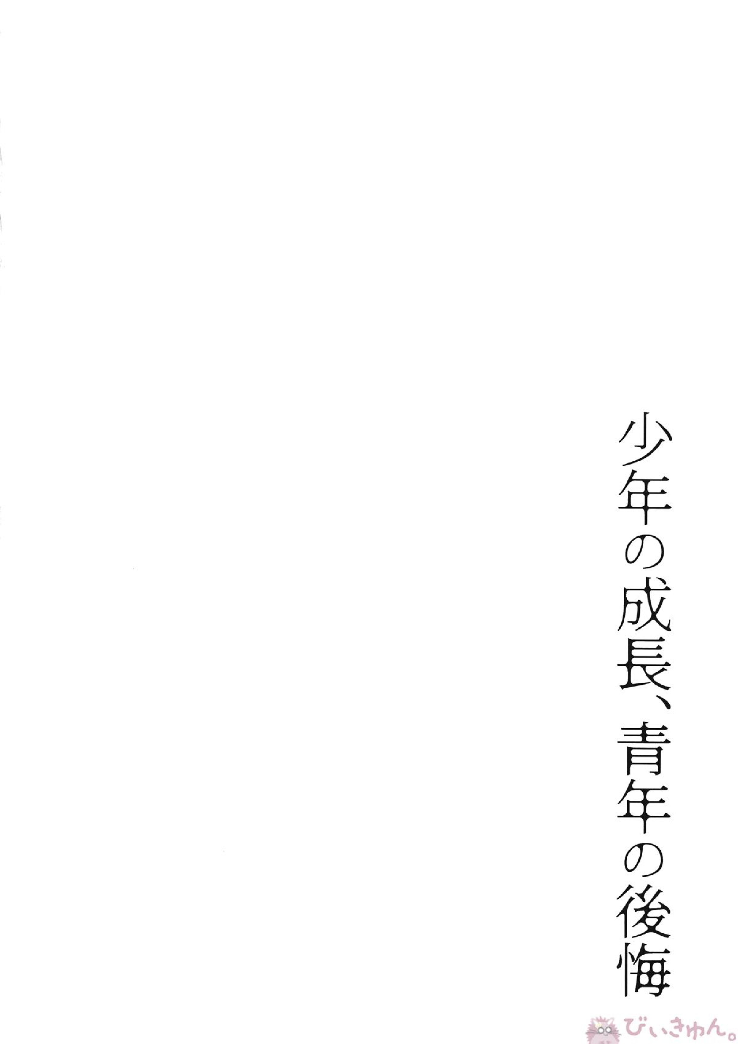 少年の成長、青年の後悔 3ページ